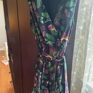 Sam Edelman Black Floral Midi Dress